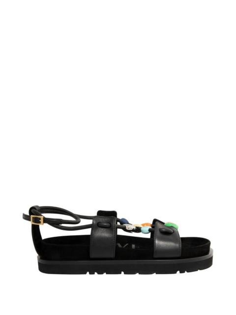 Loewe Loewe Paula's Ibiza Women Pebble Fussbett  Leather Sandals