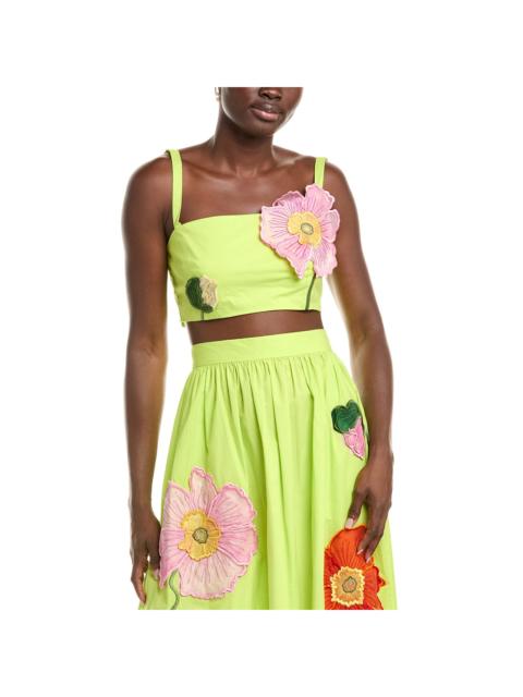 Oscar de la Renta Oscar de la Renta Oversized Poppy Top