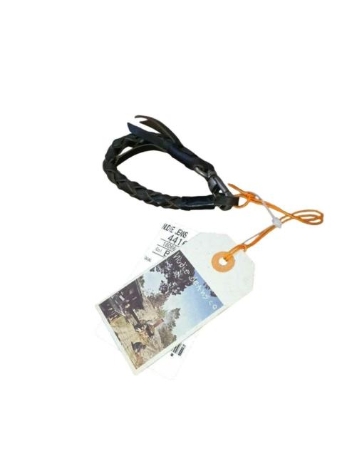 Nudie Jeans Nudie Jeans Black Leather Braided Bracelet New with Tags