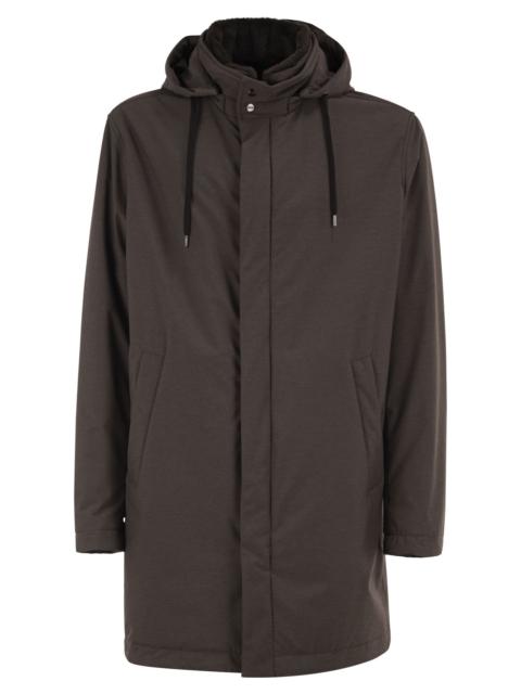 Herno Herno Men Lightweight Stretch Technical Parka With Hood
