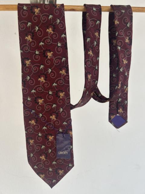 Other Designers Liberty Vintage Tie Floral Marroon