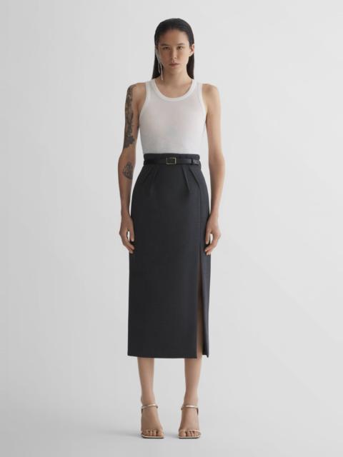 MUGLER grey pencil skirt