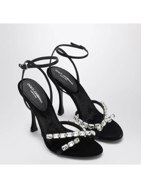 Dolce & Gabbana satin sandal with stones