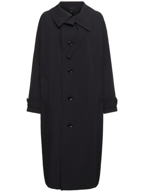 Matte weather long coat