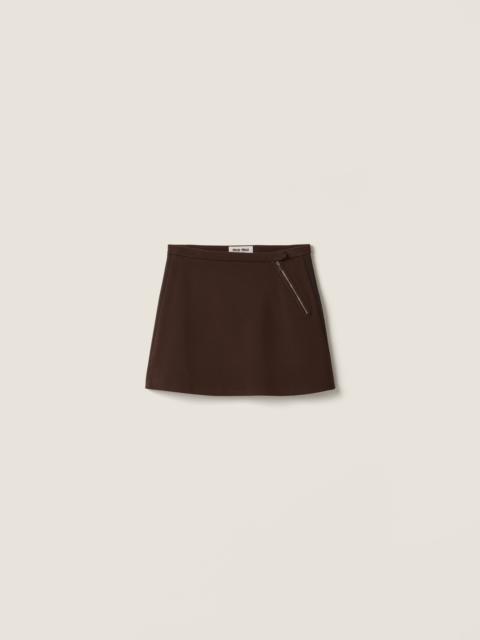 Miu Miu Fabric stitch knit miniskirt