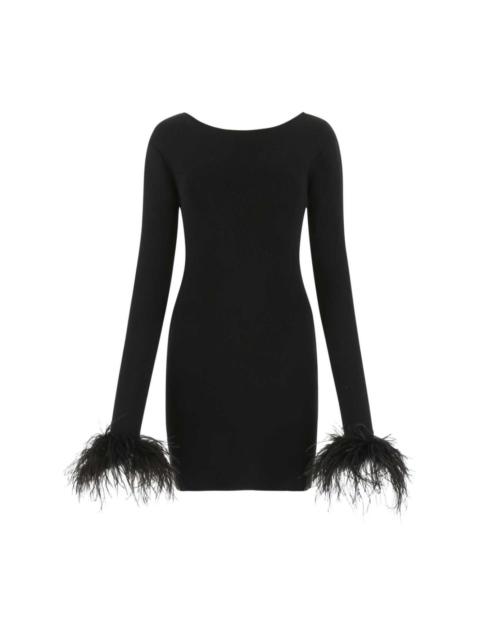 MAGDA BUTRYM feather-trim minidress