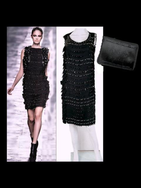 Lanvin Vintage LANVIN 2008 Runway Black Embellished Black Tie Party Dress