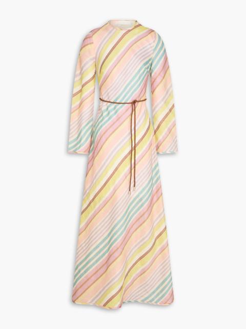 Zimmermann Striped linen maxi dress