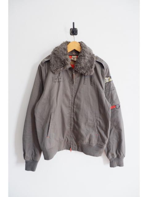 Diesel Vintage 55DSL Fur Neck Bomber Jacket