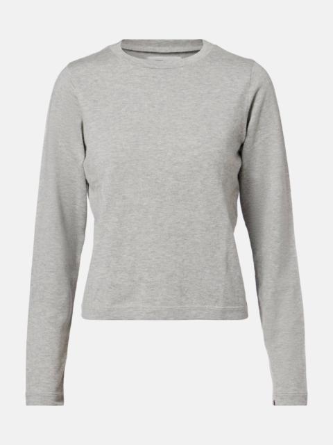 extreme cashmere N°451 Lisa cotton and cashmere top