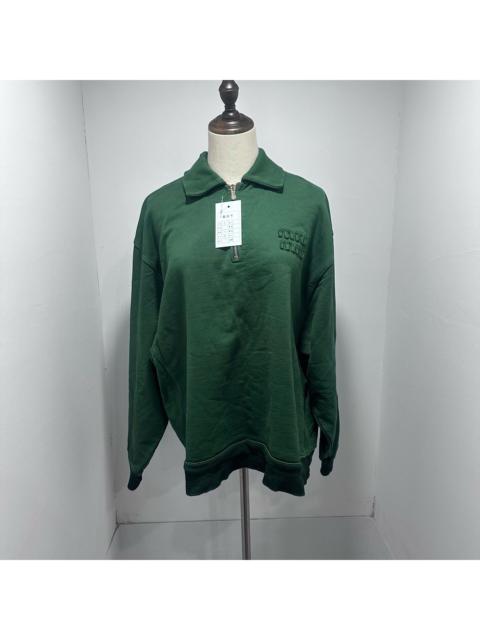 Miu Miu Miu Miu Logo Quarter Zip Sweater