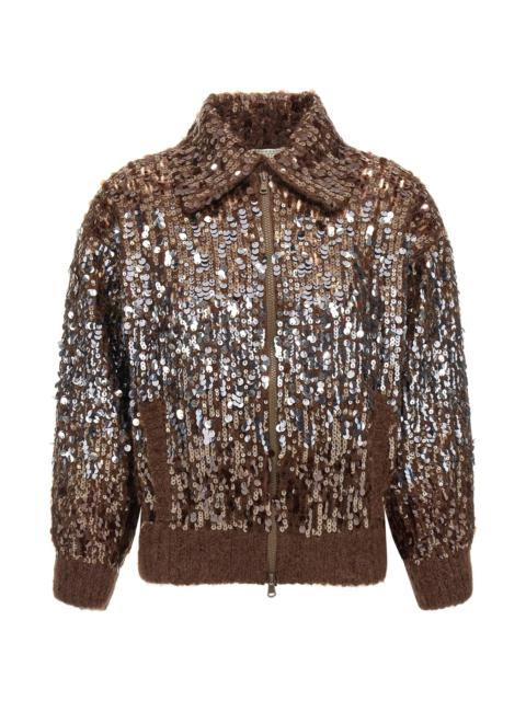 Brunello Cucinelli 'Dazzling Dégradé Embroidery' cardigan