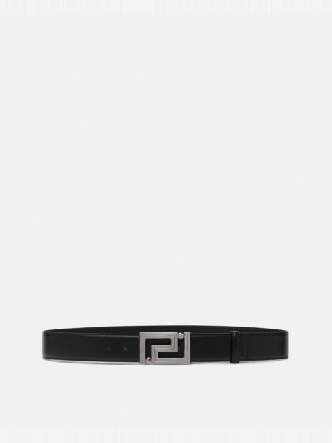 VERSACE Greca Leather Belt 4 cm