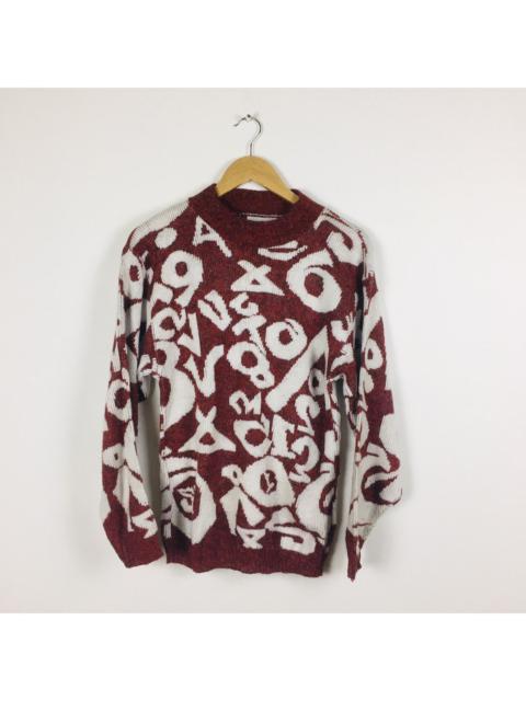 Other Designers Homespun Knitwear - Vintage La Vista Numbering Acrylic Jumper Knit