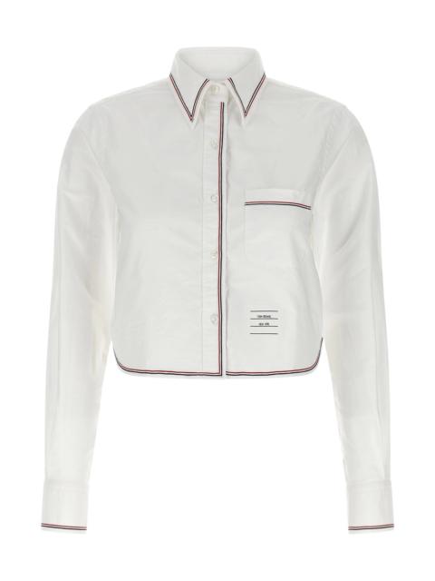 Thom Browne 'RWB' crop tape shirt