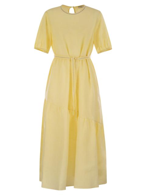 Peserico - Peserico Women Long Dress In Pure Linen