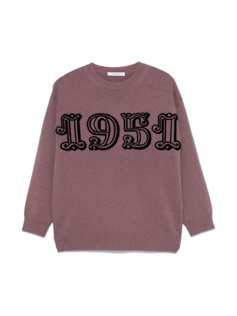 Max Mara Logo wool and cashmere jumper