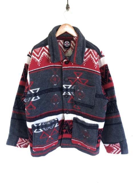 Other Designers Japanese Brand - Burden Navajo Multicolor Wool Jacket