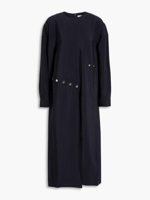 Tibi Asymmetric woven midi dress