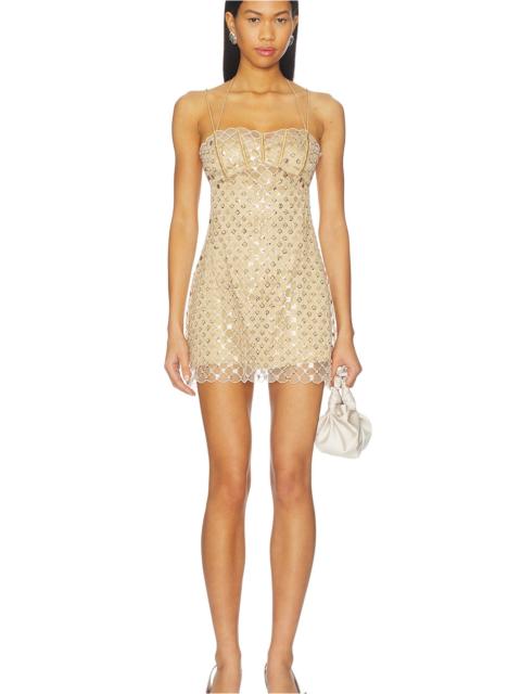 For Love & Lemons Dazzle Me Slip Dress