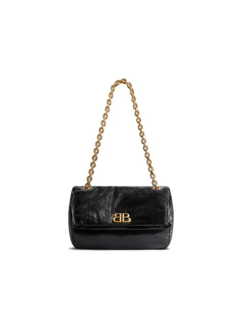 Balenciaga Women Small Monaco Leather Shoulder Bag