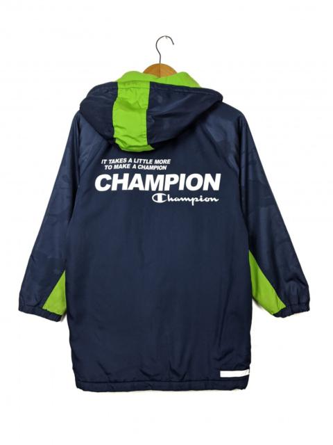 Champion Two Tone Colors Rain Jacket Hoodie Parka
