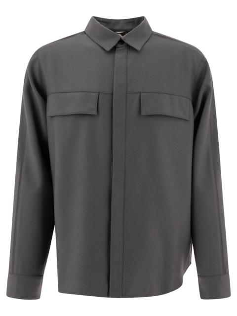 GR10K Gr10k "flanel Piping" Overshirt