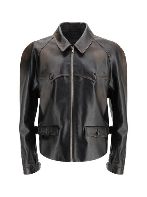 Prada Prada Men Nappa Leather Jacket