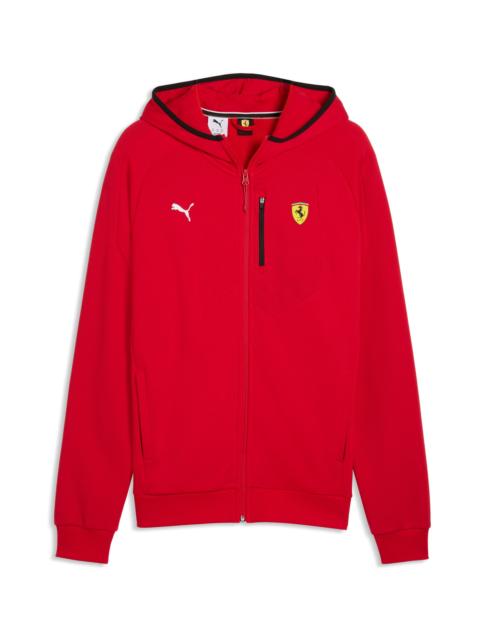 PUMA PUMA Ferrari Motosport Hooded Zip Front Sweatshirt in Rosso Corsa at Nordstrom