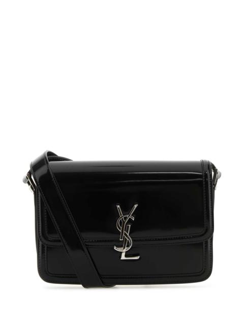 SAINT LAURENT Saint Laurent Men Black Leather Solferino Medium Crossbody Bag