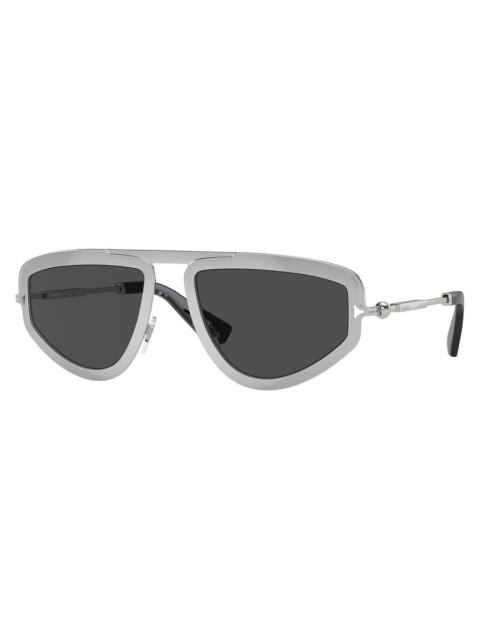 Burberry Burberry Dark Grey Irregular Men's Sunglasses BE3150 100587 56