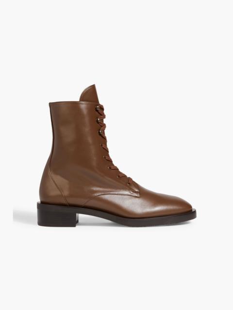 Stuart Weitzman Sondra leather combat boots