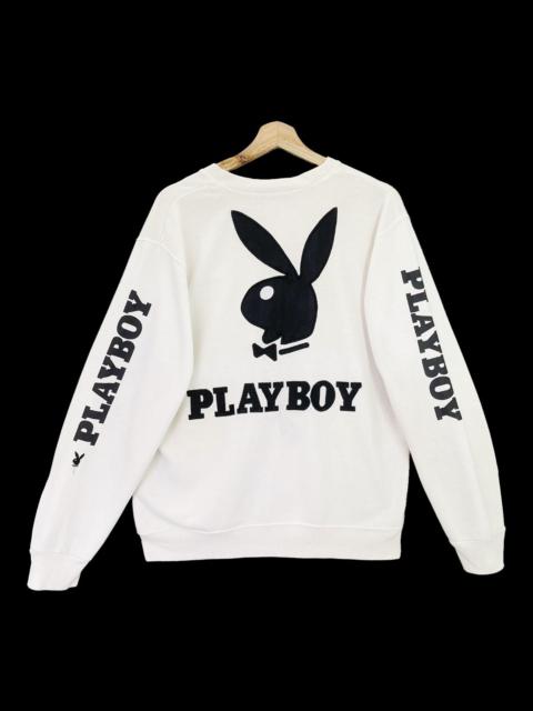 Other Designers Playboy × Vintage - Vintage Playboy Embroidery Logo Crewneck Sweatshirt Size M