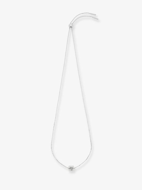 Loewe Loewe Anagram Bombè Sterling Silver Necklace Silver