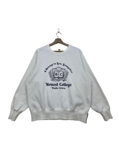 Other Designers Vintage - Vtg Honest College Sweatshirt Studio Seven A Message To You