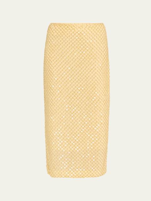 Allora Beaded Midi Skirt
