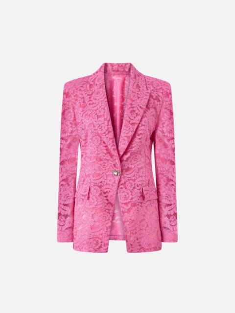 PINKO LACE BLAZER WITH JEWEL BUTTONS