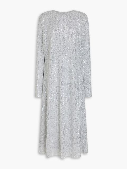 STINE GOYA Celsia sequined ribbed-knit midi dress