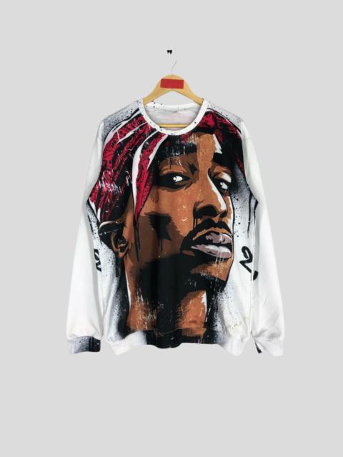 Other Designers Vintage - Bootleg Tupac Shakur All Over Print Sweatshirt Size XXL
