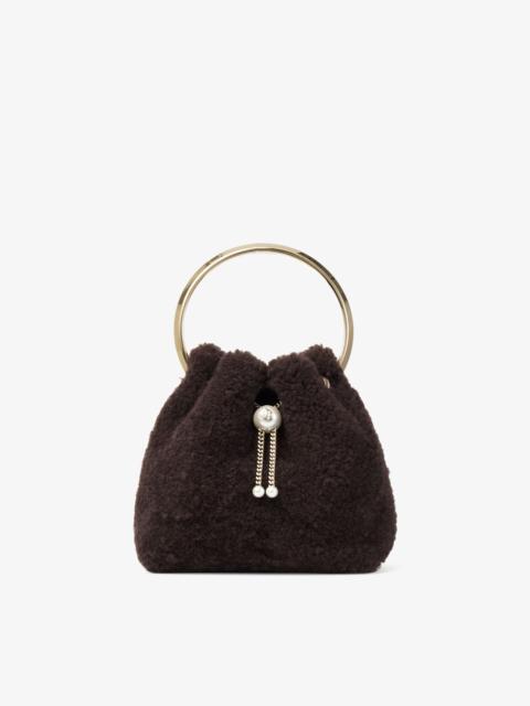 JIMMY CHOO Bon Bon
Chocolate Bucket Bag with Metal Handle