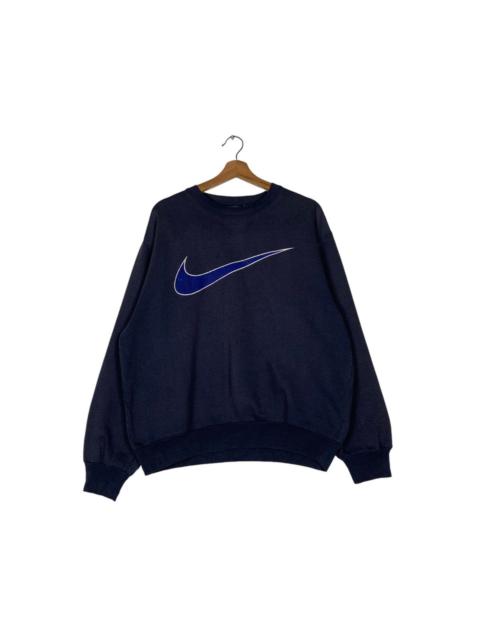 Nike 90's NIKE Swoosh Big Logo Crewneck Sweatshirt #1347-C61