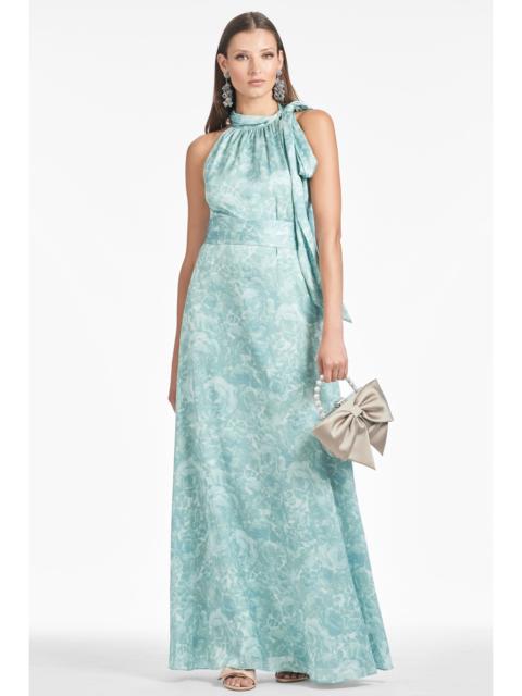 SACHIN & BABI Kayla Gown - Sage Painted Floral