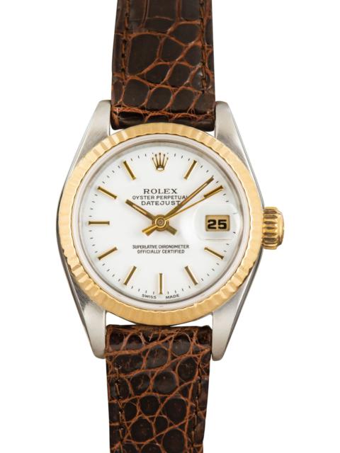 Rolex Ladies Datejust 69173 White Dial