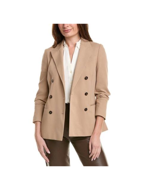 Brunello Cucinelli Brunello Cucinelli Almond Double-Breasted Deconstructed Blazer