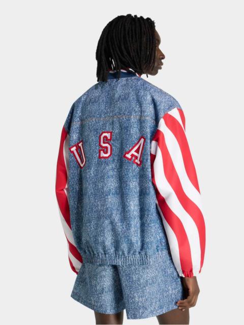 adidas adidas Men's USA Denim Graphic Track Jacket