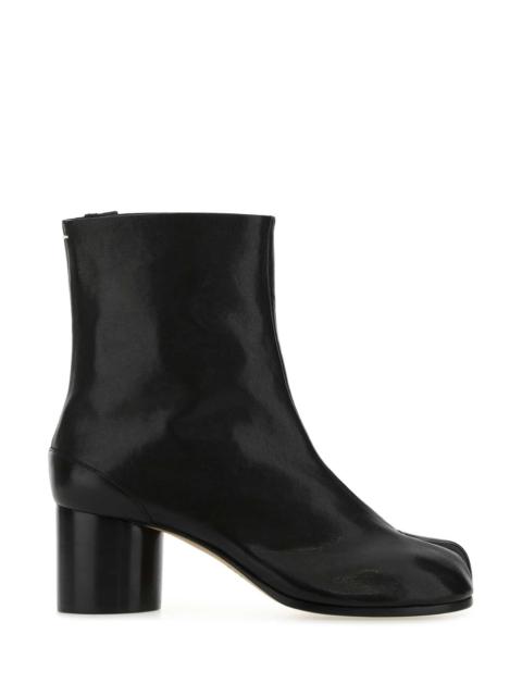 Maison Margiela Maison Margiela Women Black Leather Tabi Ankle Boots