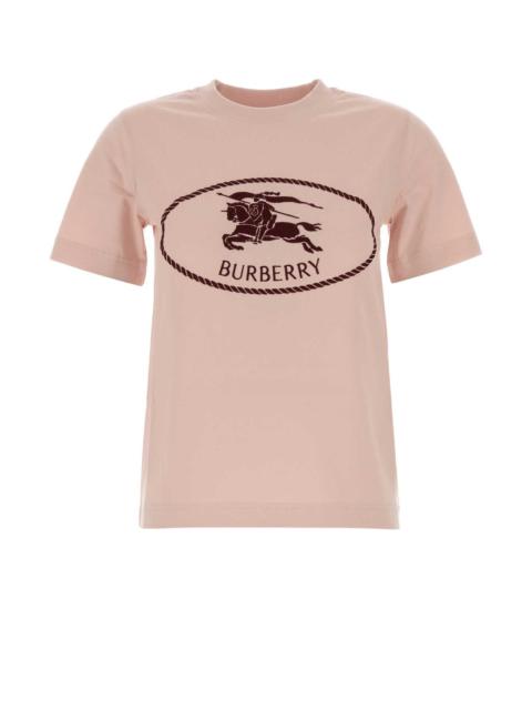 Burberry Burberry Women Pink Cotton T-Shirt