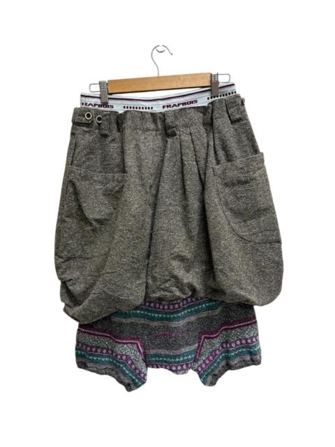 ISSEY MIYAKE Frapbois Issey Miyake Layered Balloon Wool Knit Short Pants