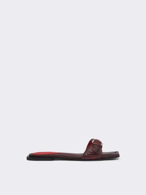 Ferrari Flat leather sandals