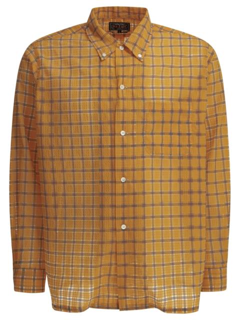 BEAMS PLUS Beams Plus Open Db Nylon Airy Plaid Casual Shirt